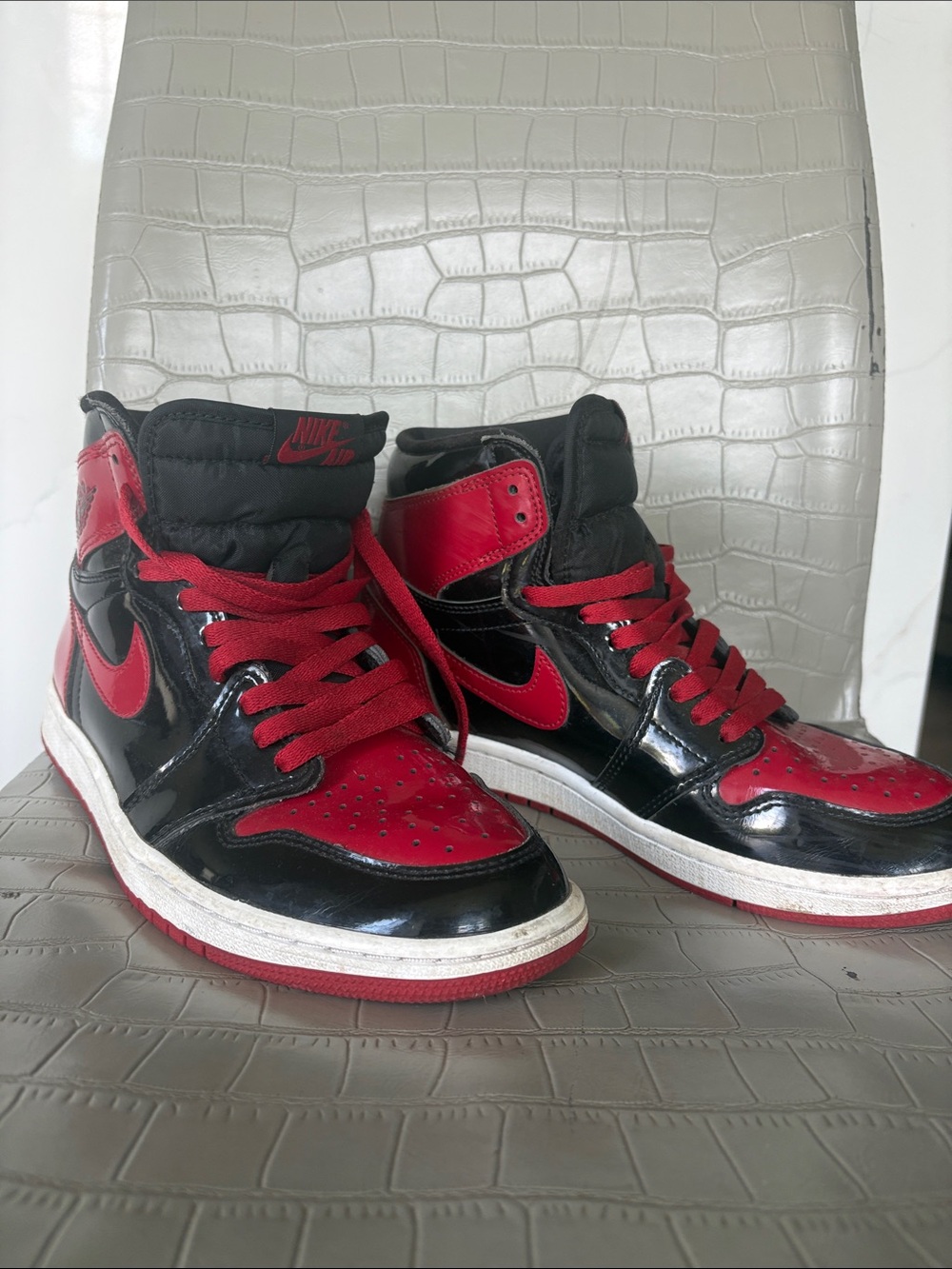 Nike Women’s High-Top Sneakers - Black & Red